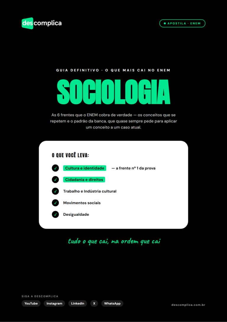 Guia definitivo de Sociologia para o ENEM