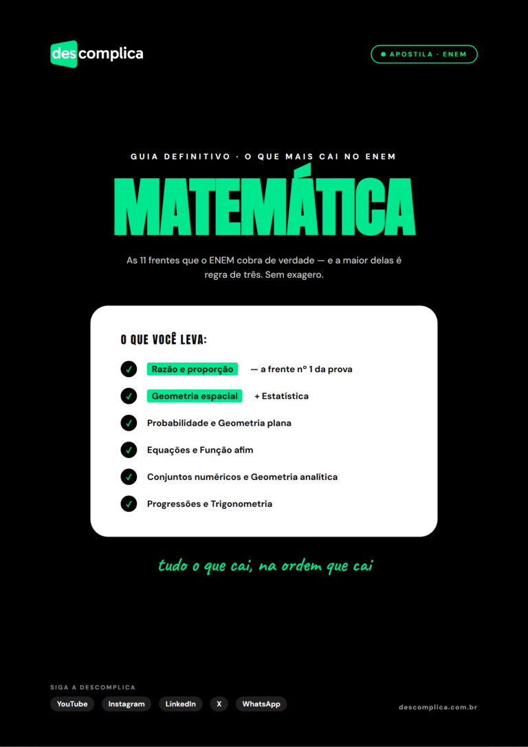 Guia definitivo de Matemática para o ENEM